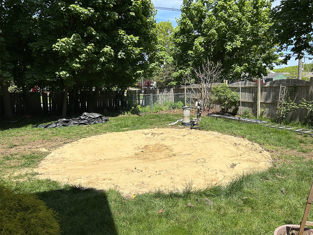 After: Above Ground Pool