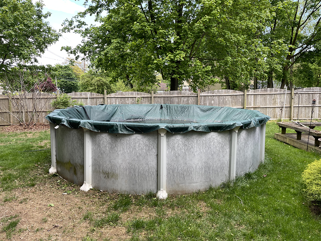 Before: Above Ground Pool