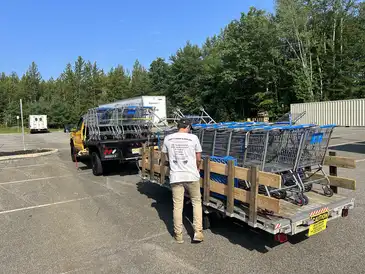 Farias team at a cleanup site